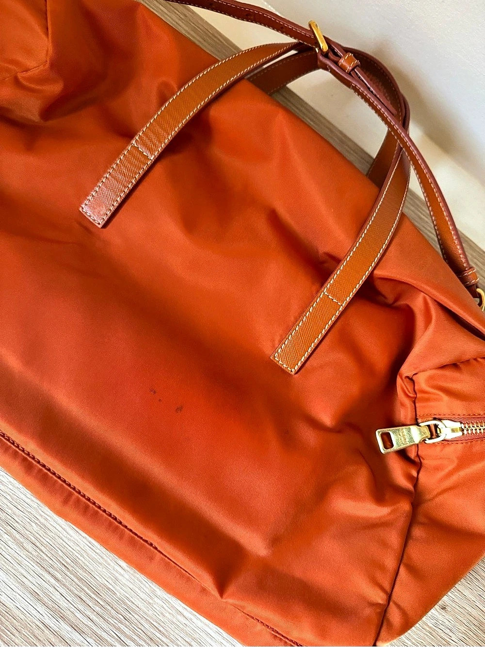 Prada Nylon Travel Bag in Orange NWT - Picture 9 of 16